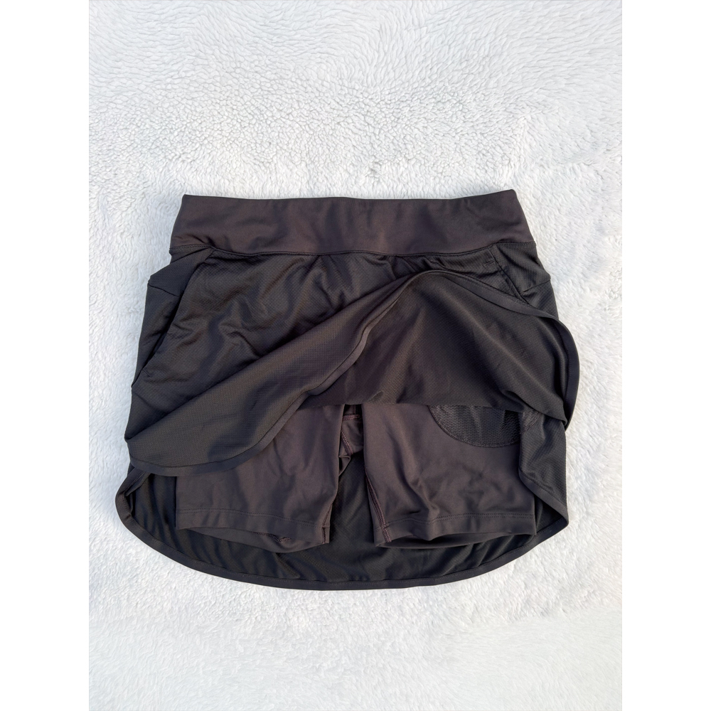 Nike Dri-FIT 17” Golf Skort Black Athletic Tennis Skirt Built-In Shorts Size S - Picture 3 of 9